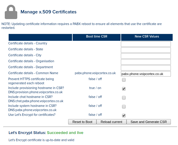 Certificate Page