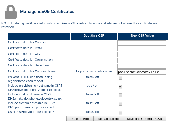 Certificate Page