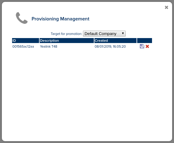 Provisioning Management