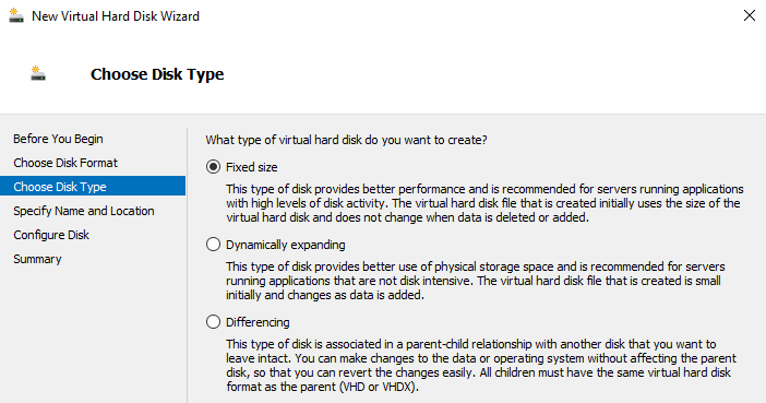 Hyper-V Attaching the drives